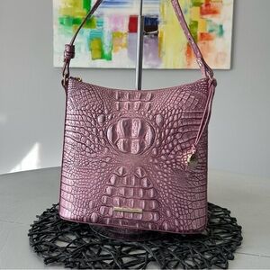 Brahmin Katie Crossbody Mulberry Potion Melbourne Leather Bag New with Tag
